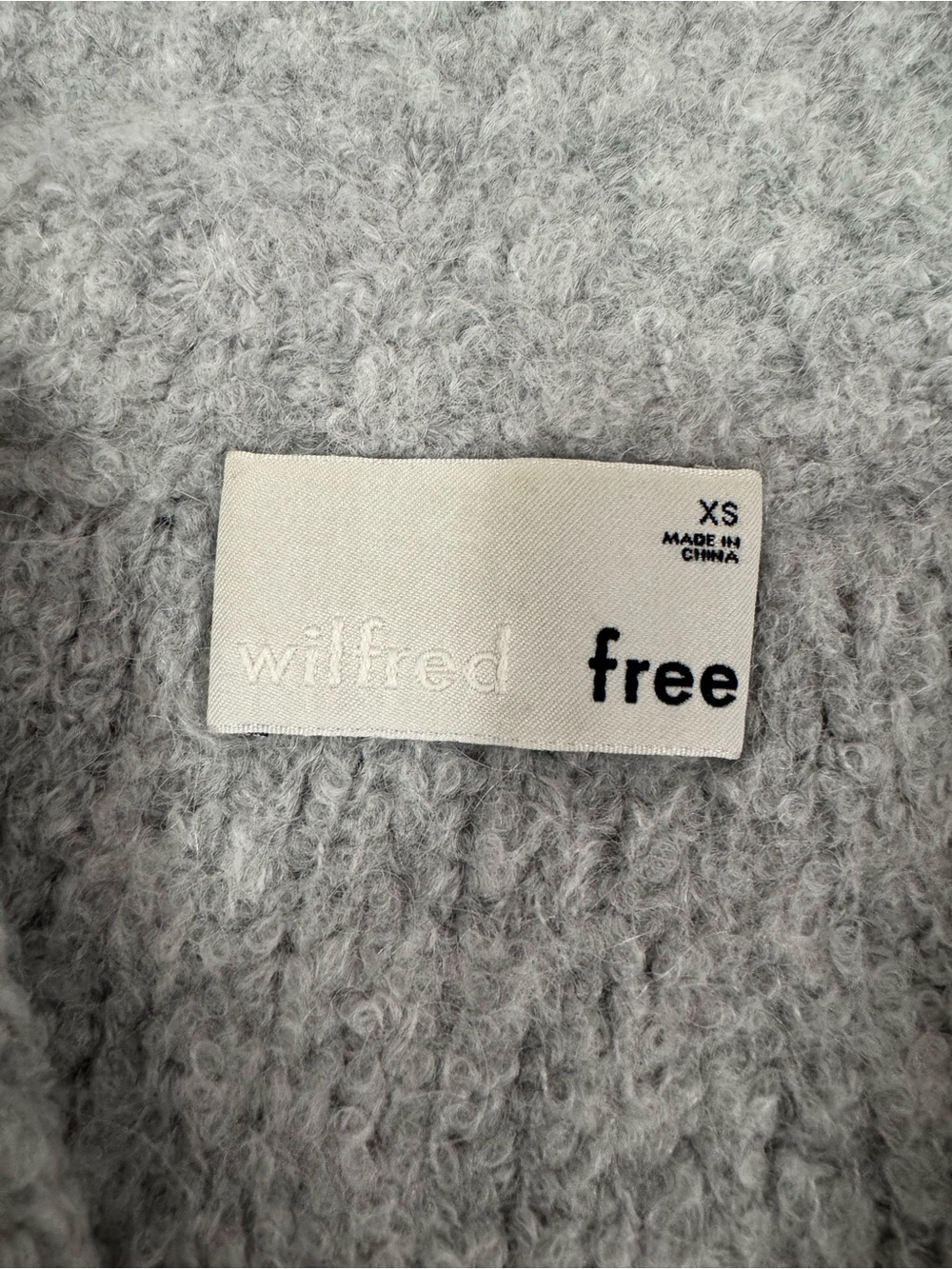 Wilfred Free Gwyneth Sweater Alpaca Merino Wool Blend Grey Size XS - Picture 4 of 12